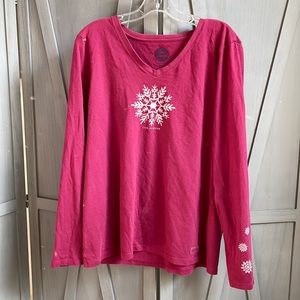 Long sleeved Life is Good tee